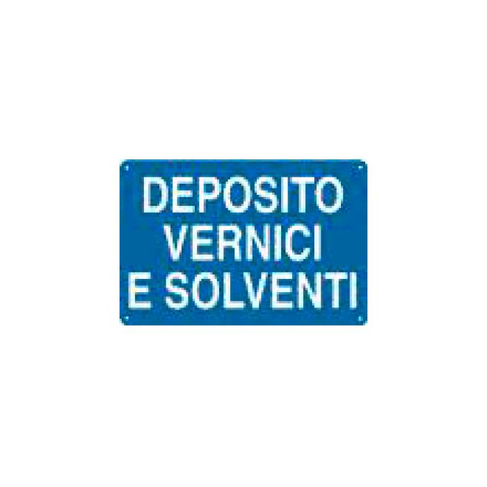 Cartello Deposito Vernici E Solventi