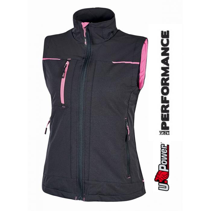 GILET SATURN U-POWER DA DONNA GRIGIO FUCSIA