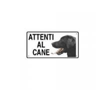 cartelli - Cartello Attenti Al Cane (bulldog) Scritta Verde 30cmx20cm -  ePrice